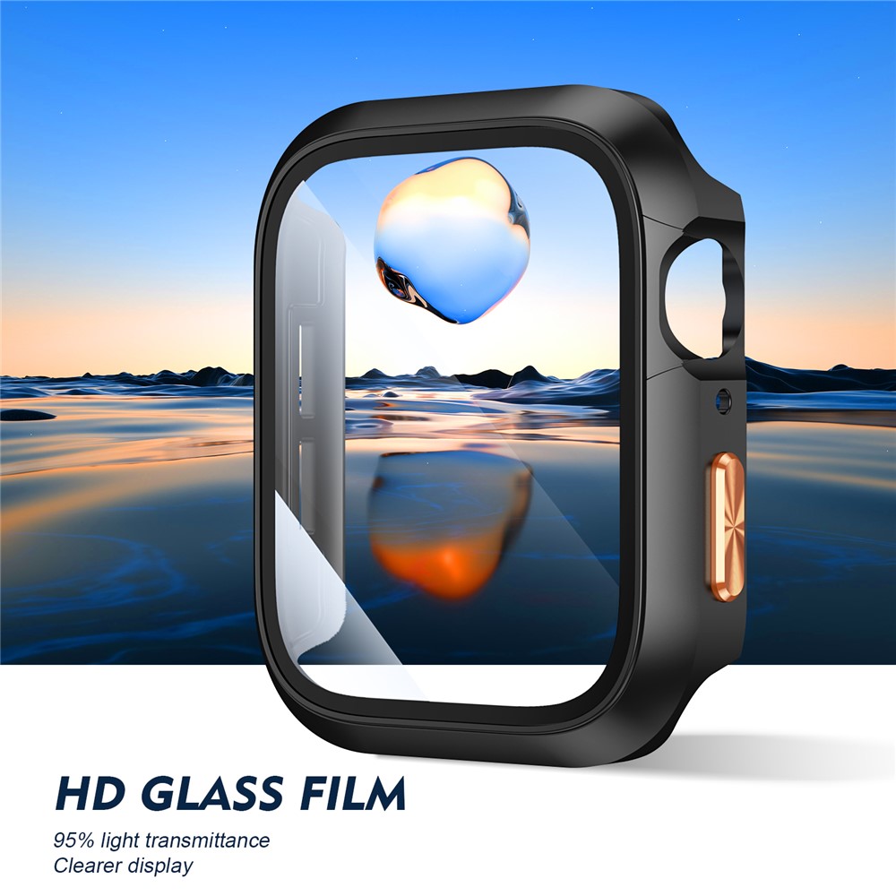 Apple Watch Series10/11 46mm - Orange Texture Button Black - 5