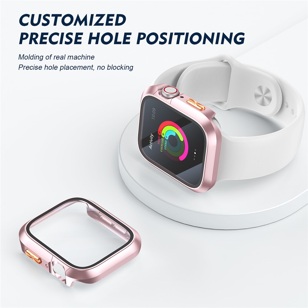 Apple Watch Series10/11 46mm - Orange Texture Button Rose Gold - 4