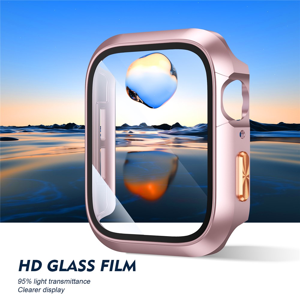 Apple Watch Series10/11 46mm - Orange Texture Button Rose Gold - 5