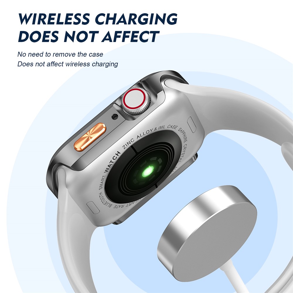 Apple Watch Series10/11 46mm - Orange Texture Button Titanium Black - 3