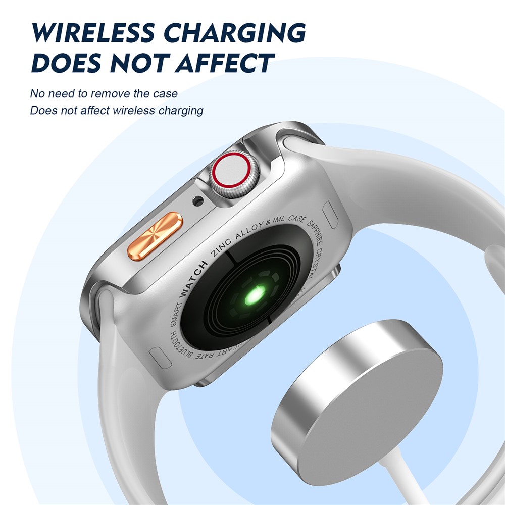 Apple Watch Series10/11 46mm - Orange Texture Button Titanium Gold - 3