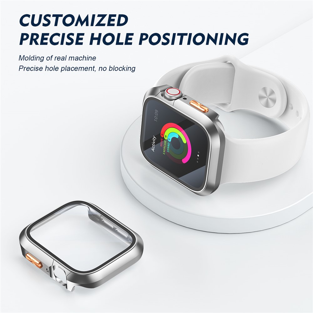 Apple Watch Series10/11 46mm - Orange Texture Button Titanium Gold - 4