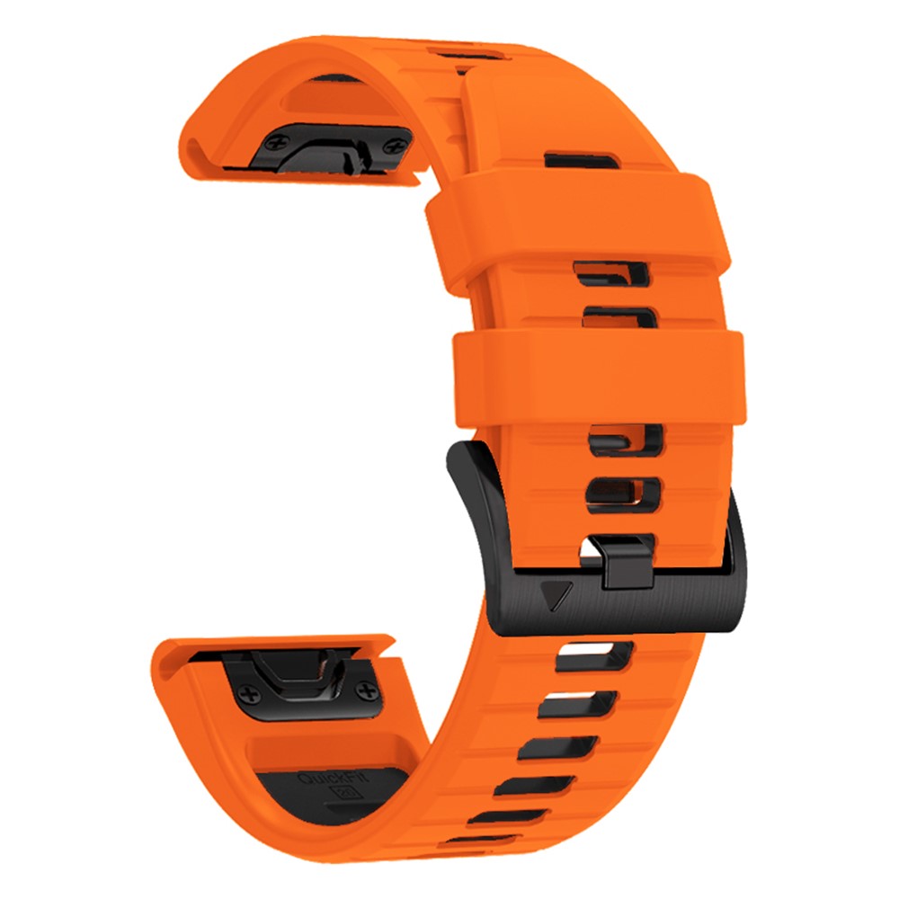 Garmin - Fenix 7X/7X Pro Dual Color Sport Strap Orange Black - 3
