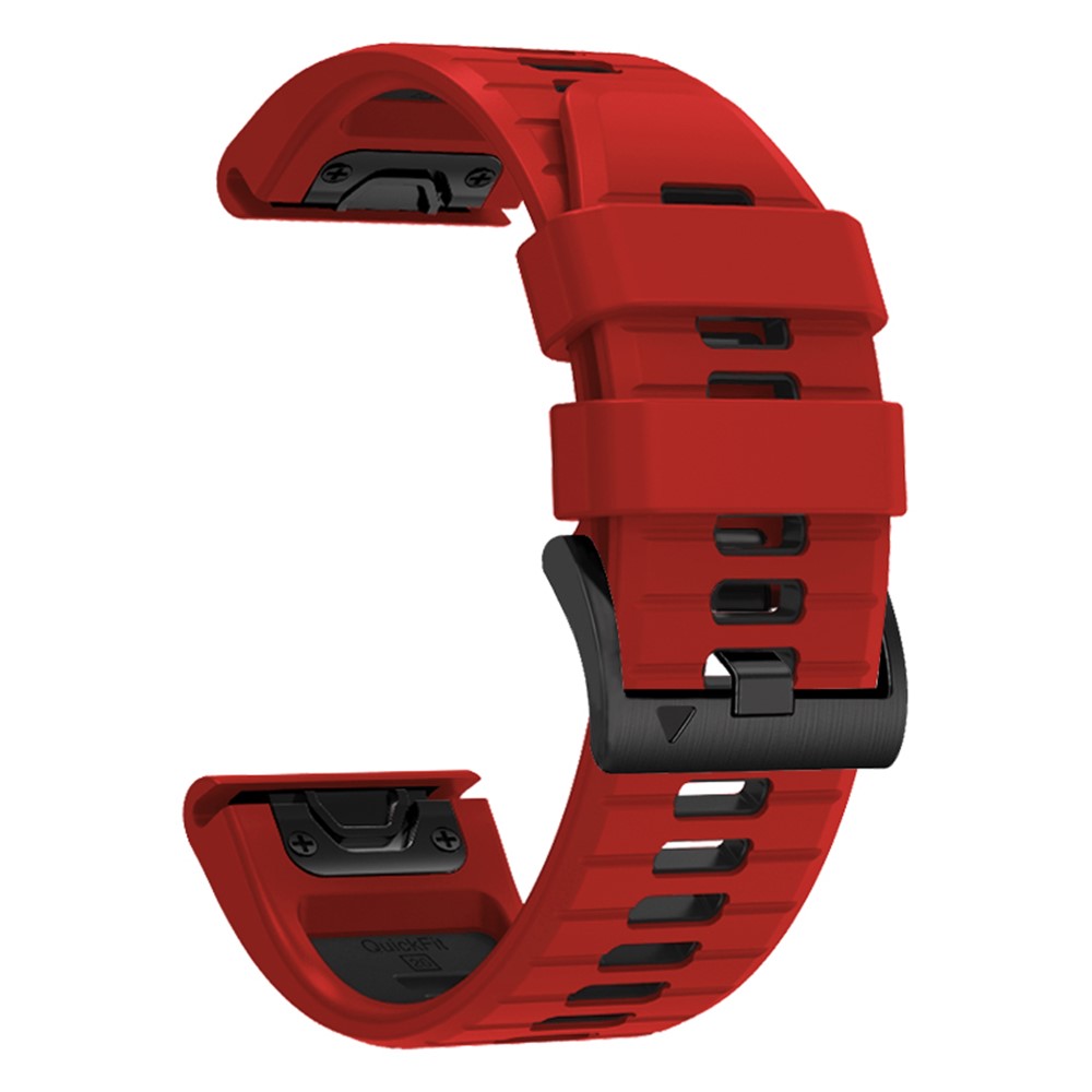 Garmin - Fenix 7X/7X Pro Dual Color Sport Strap Red Black - 3