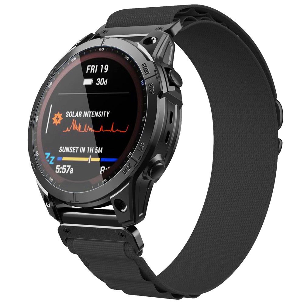 Garmin - Fenix 7X/7X Pro Nylon Strap Black - 4