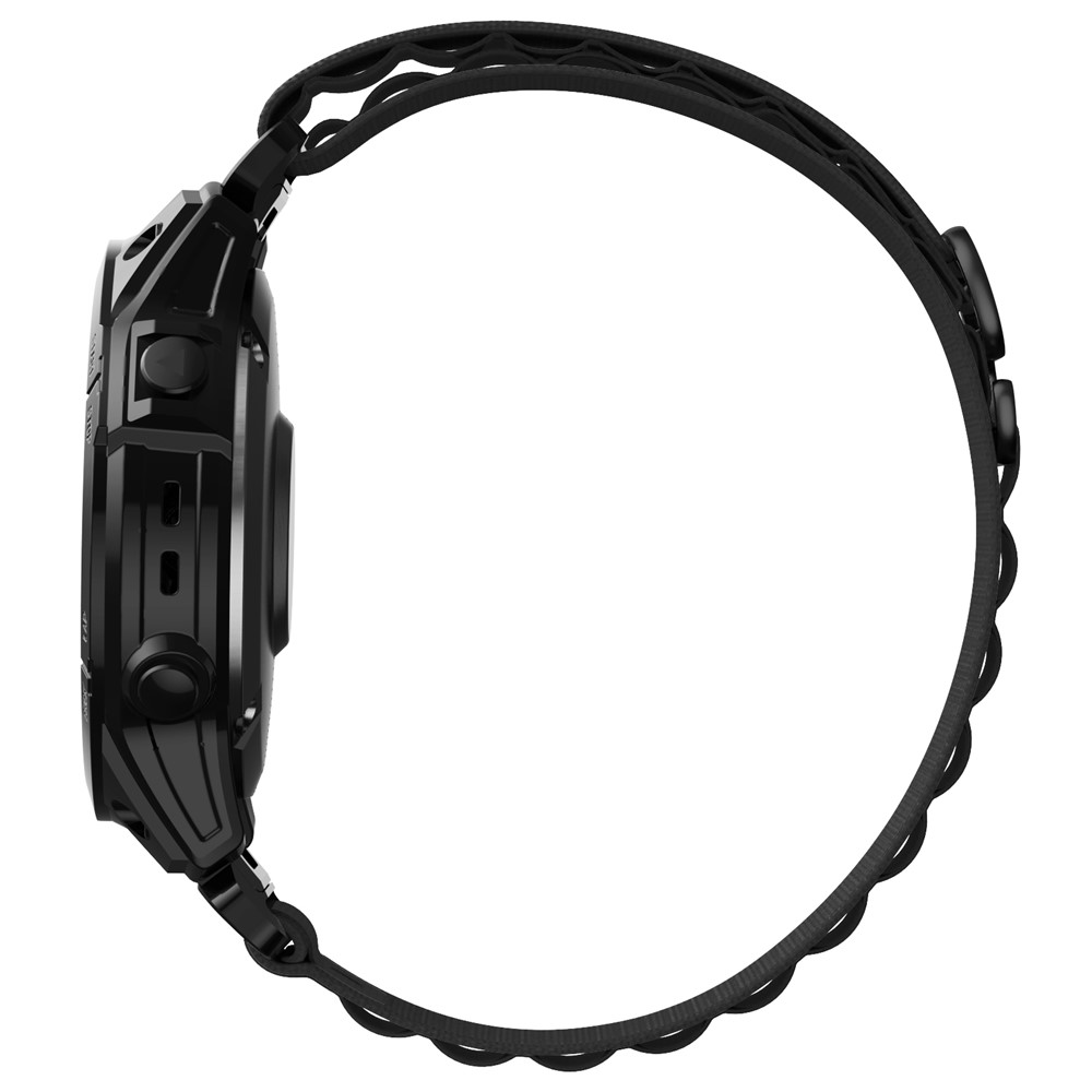 Garmin - Fenix 7X/7X Pro Nylon Strap Black - 5