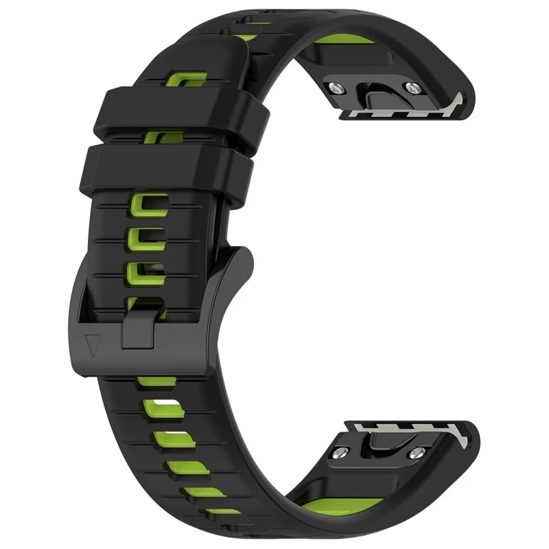 Garmin - Fenix 7X/7X Pro Silicone Band Black Green - 2