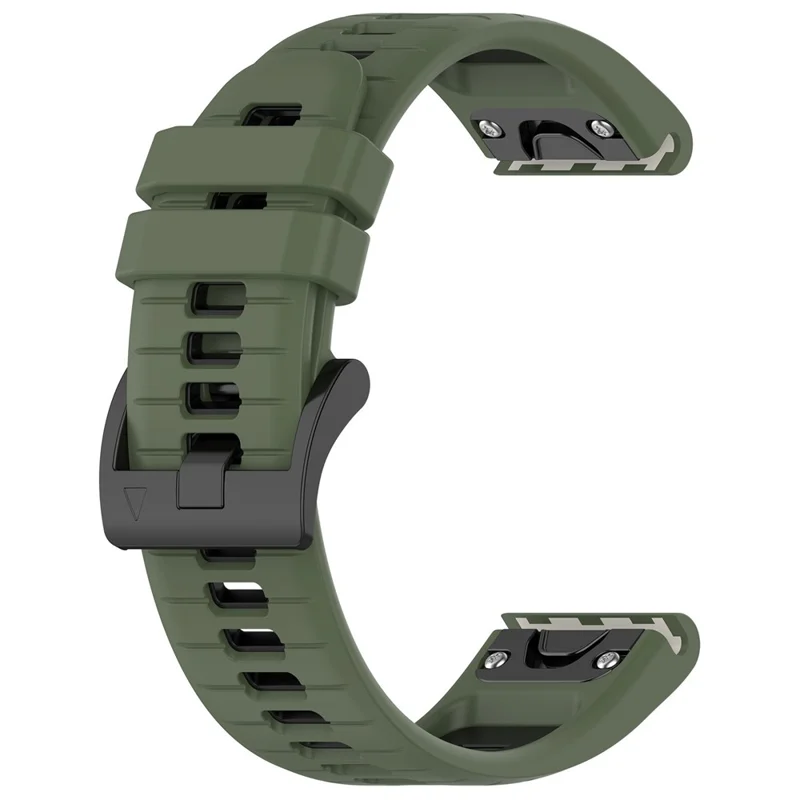 Garmin - Fenix 7X/7X Pro Silicone Band Green Black - 2