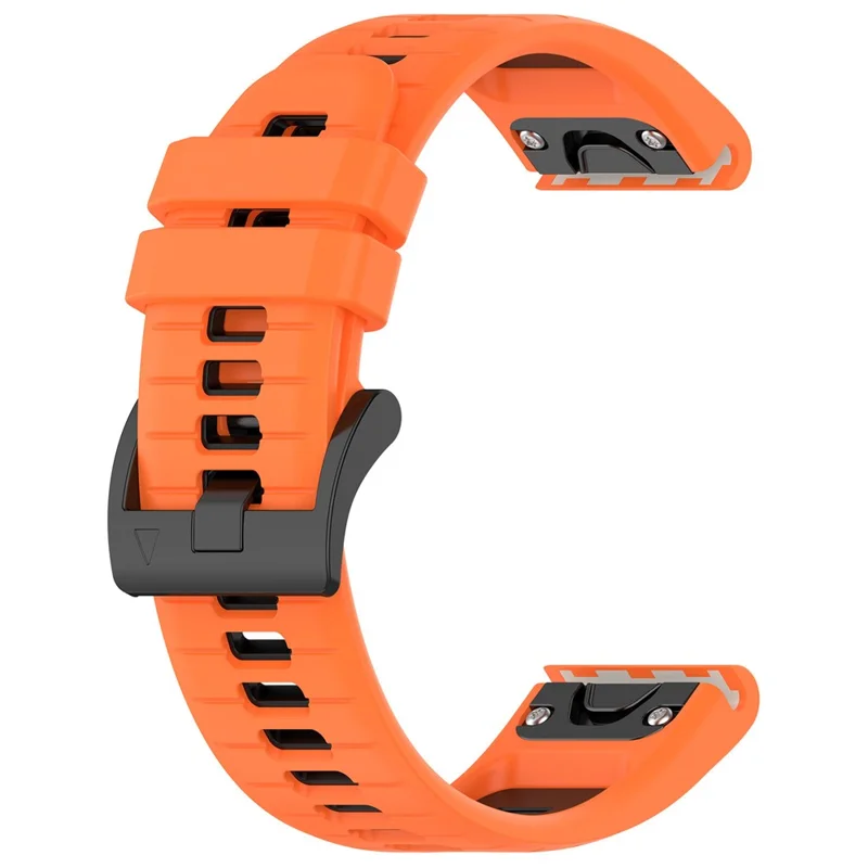 Garmin - Fenix 7X/7X Pro Silicone Band Orange Black - 2