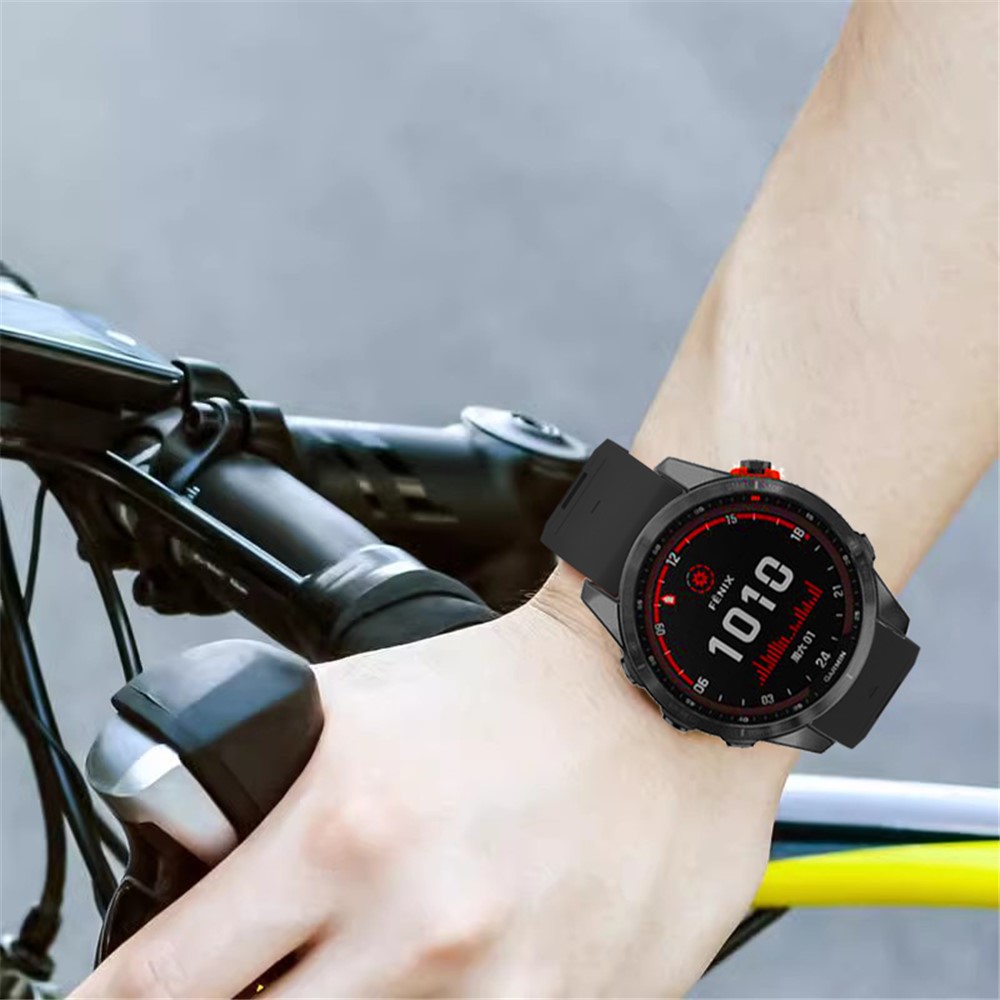 Garmin - Fenix 8 51mm Quick Silicone Stap Black - 5