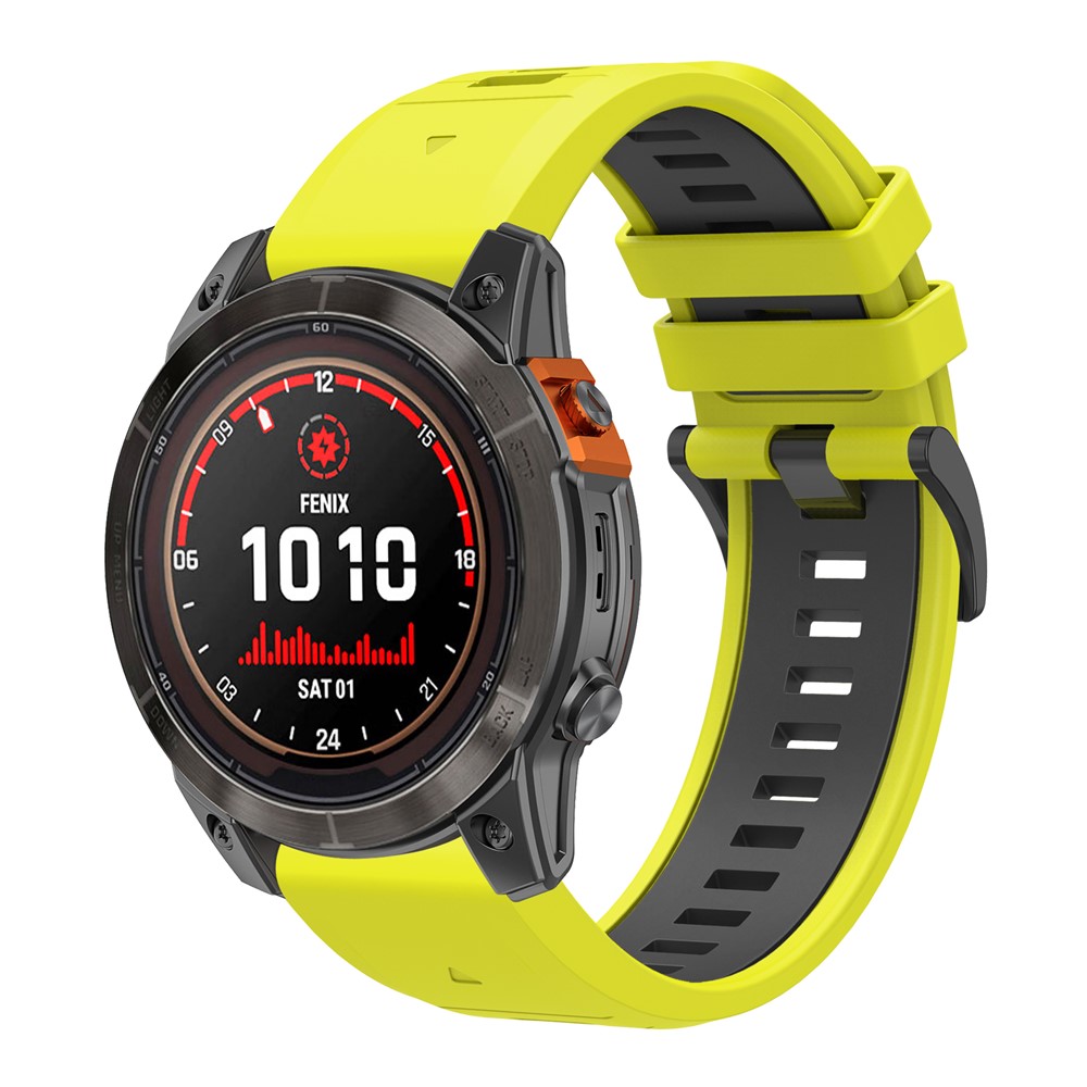Garmin - Fenix 8 51mm Quick Silicone Stap Green Black - 4