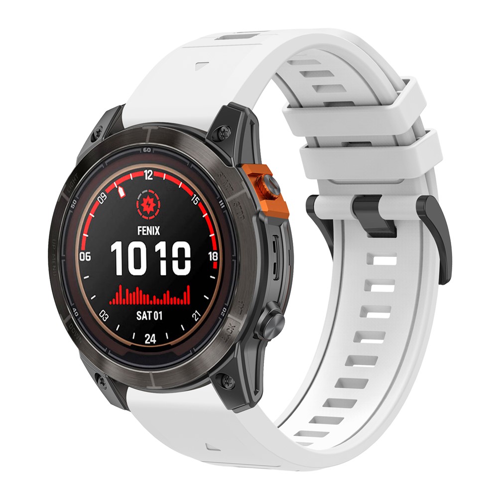 Garmin - Fenix 8 51mm Quick Silicone Stap White - 4