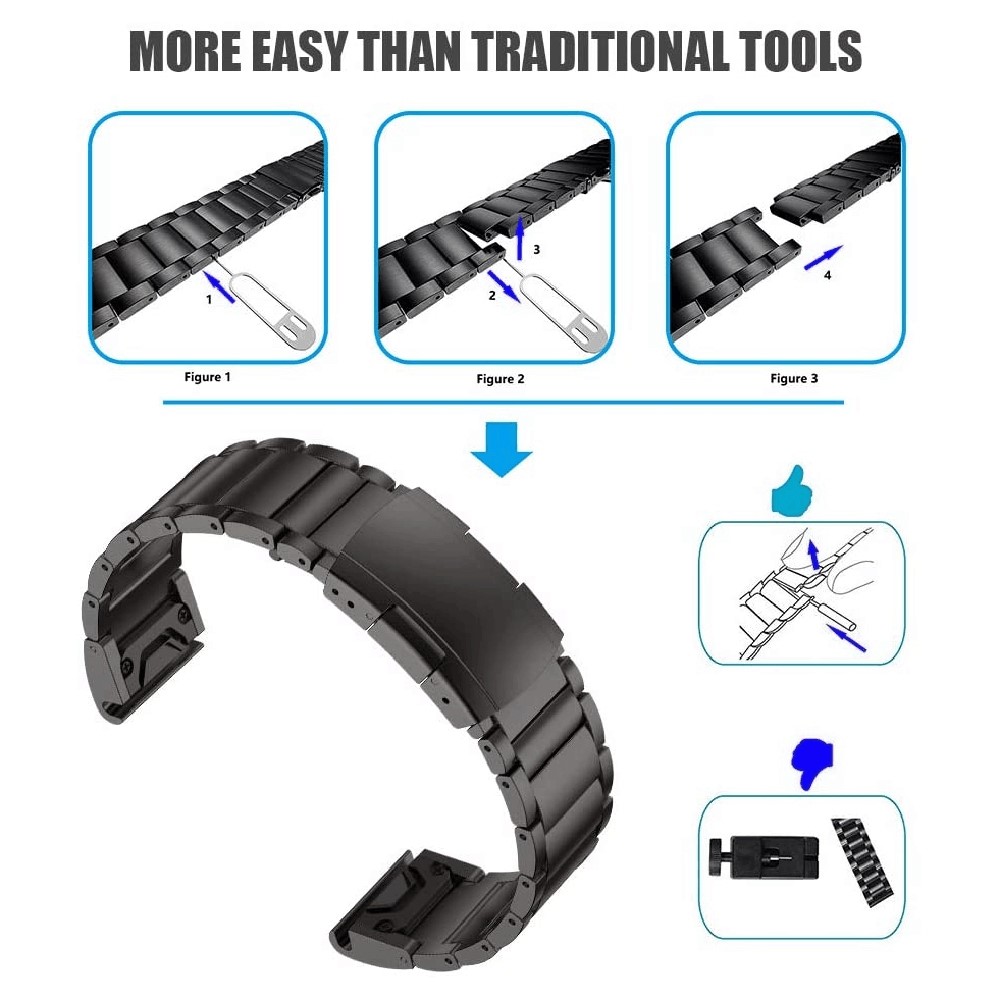 Garmin - Fenix 8 51mm Quick Titanium Steel Black - 4