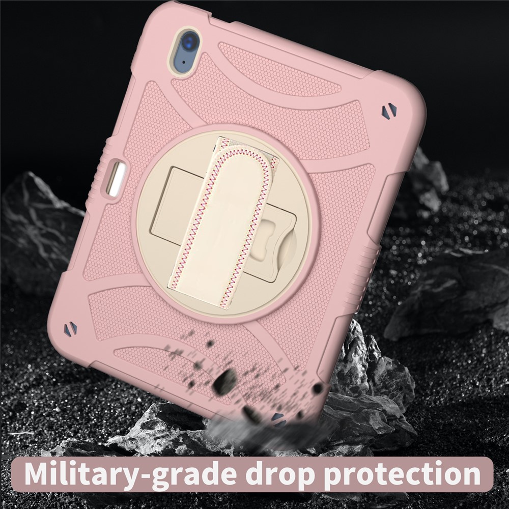 iPad 10.9 2022 - Shockproof With Handle Strap Rose Gold - 2