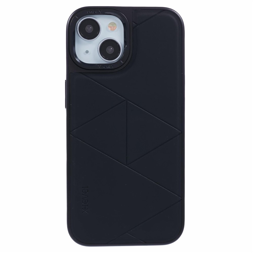 iPhone 15 - X-LEVEL Geometric Leather Black - 3