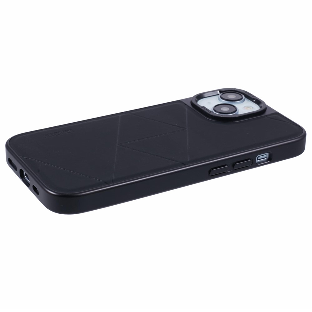 iPhone 15 - X-LEVEL Geometric Leather Black - 5