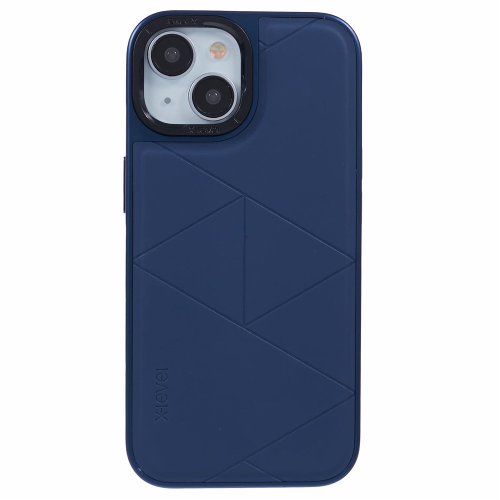 iPhone 15 - X-LEVEL Geometric Leather Blue - 3