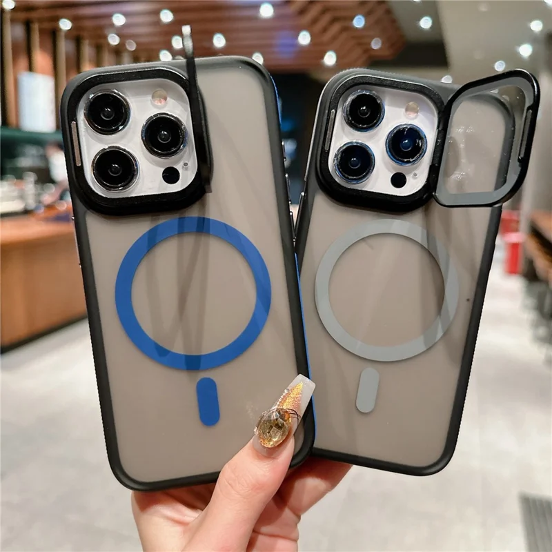 iPhone 15 Pro Max - Magnetic Case Skin Touch Black - 3