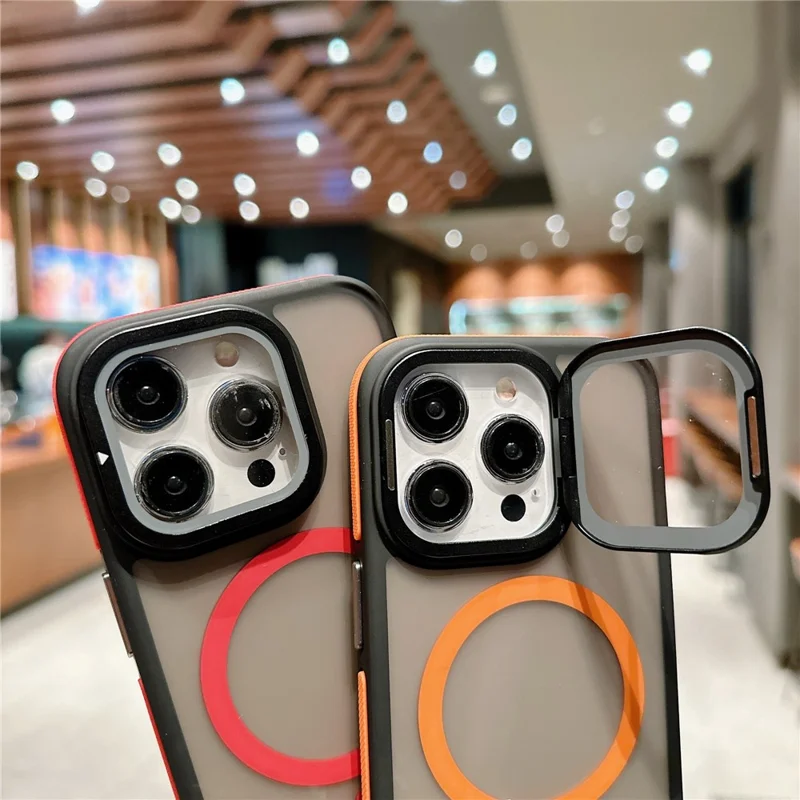 iPhone 15 Pro Max - Magnetic Case Skin Touch Black - 5