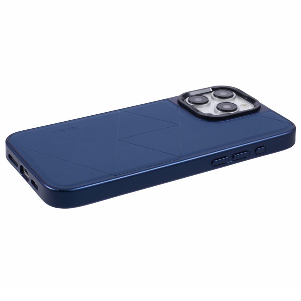 iPhone 15 Pro Max - X-LEVEL Geometric Leather Blue - 5