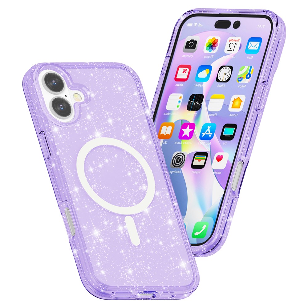 iPhone 16 - Glitter Powder With MagSafe Purple - 3