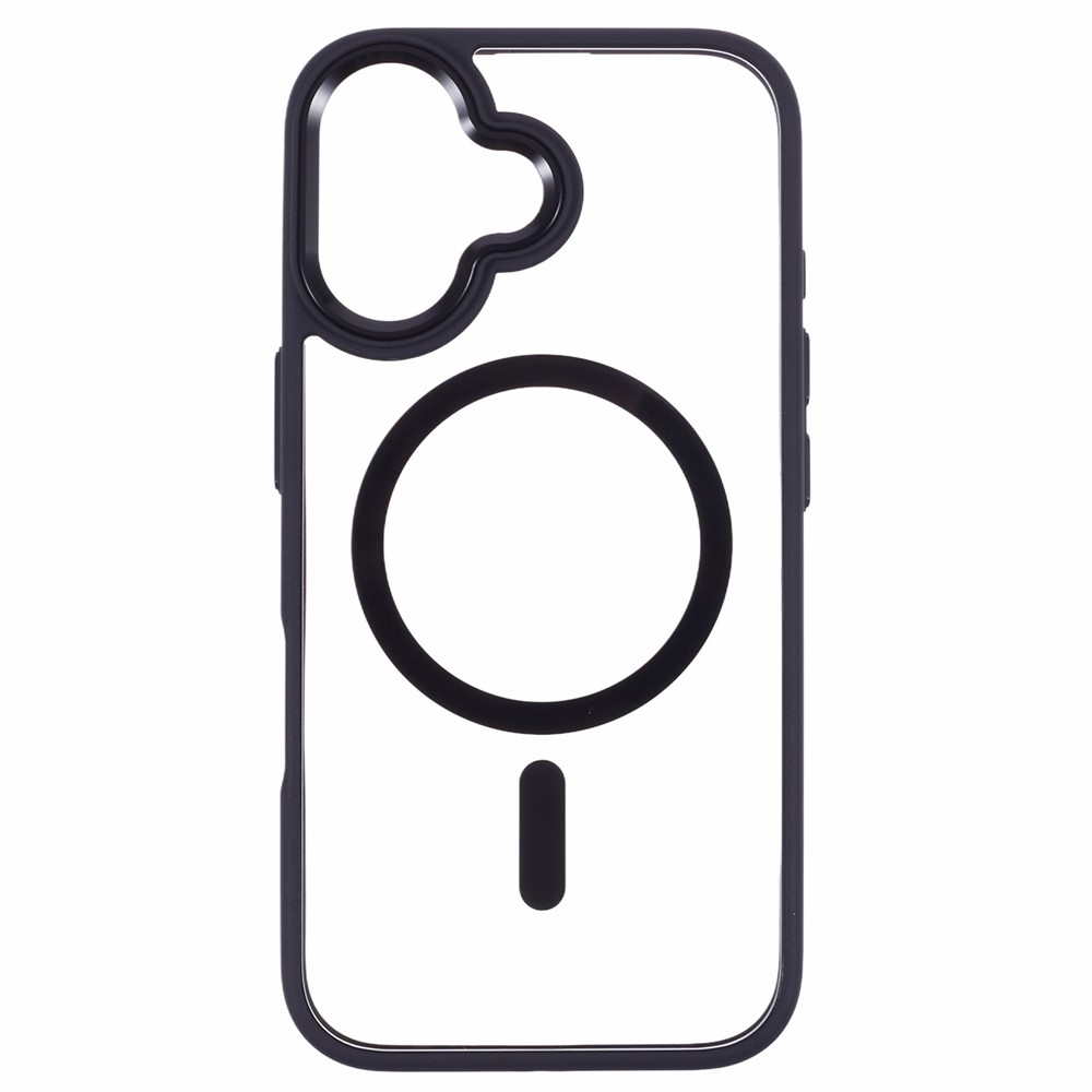 iPhone 16 - TPU Clear Cover With MagSafe Black - 2