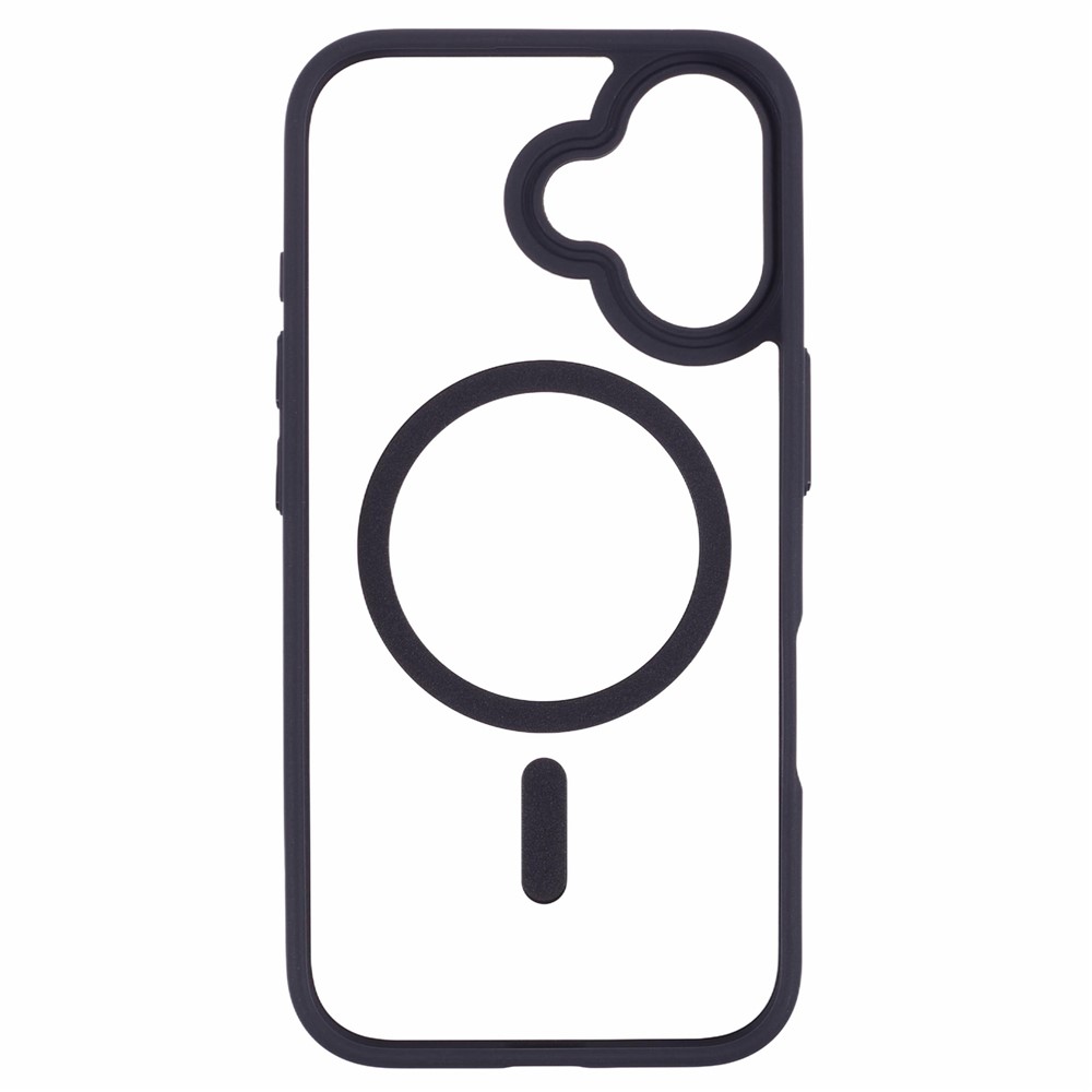 iPhone 16 - TPU Clear Cover With MagSafe Black - 3