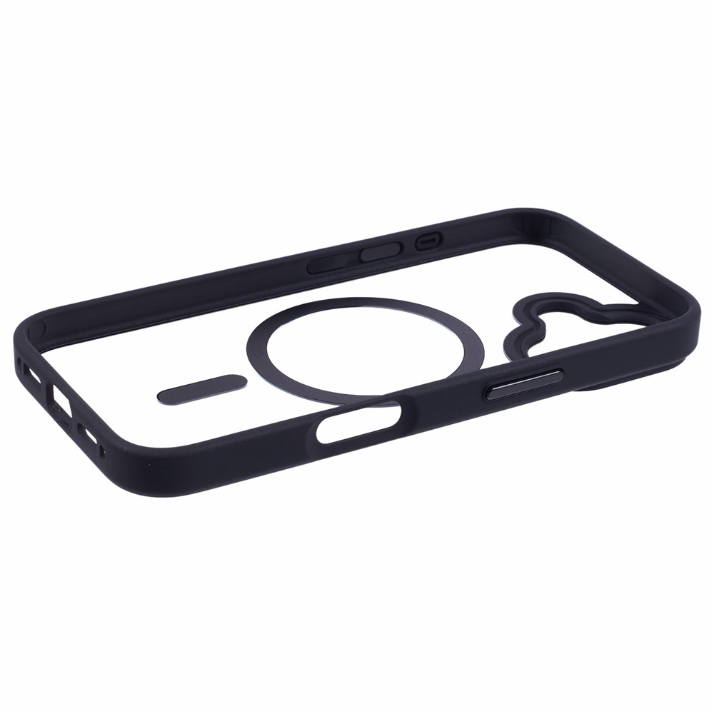 iPhone 16 - TPU Clear Cover With MagSafe Black - 5