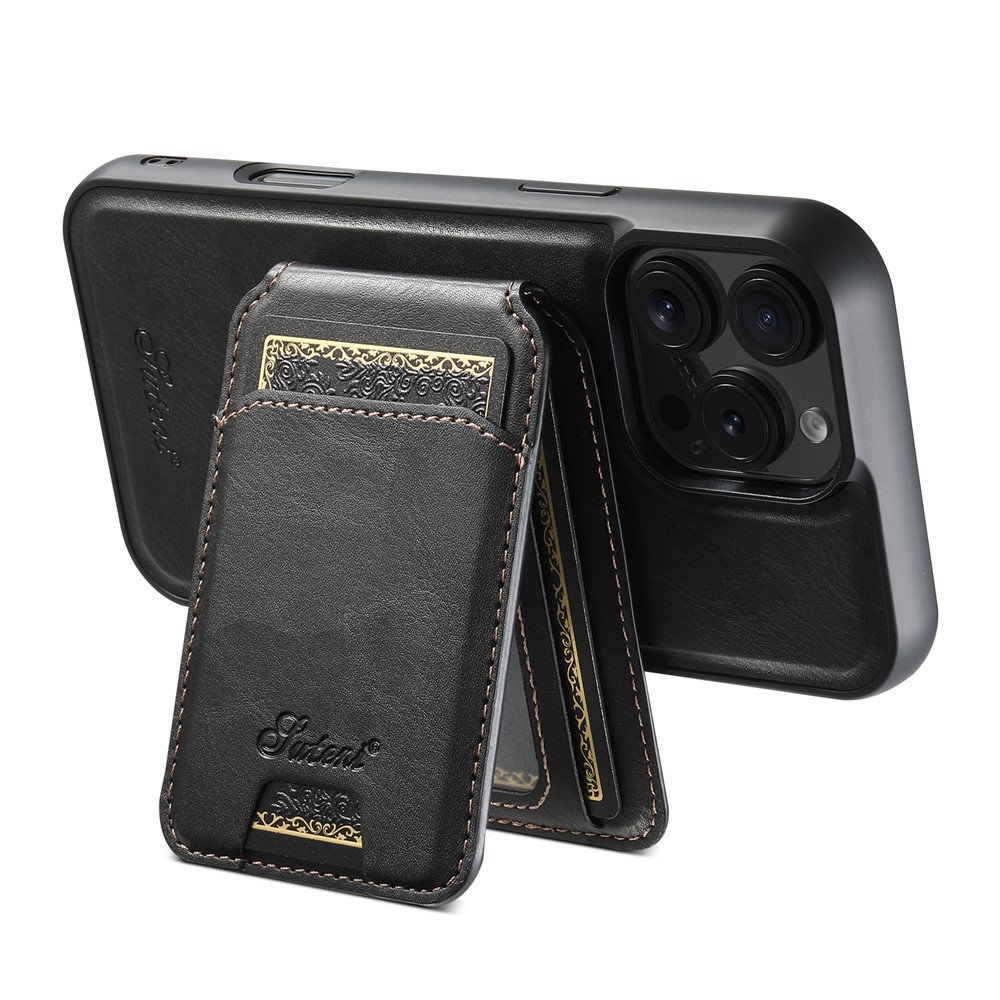 iPhone 16 Pro Max - Magnetic Detachable Card Holder Black - 2