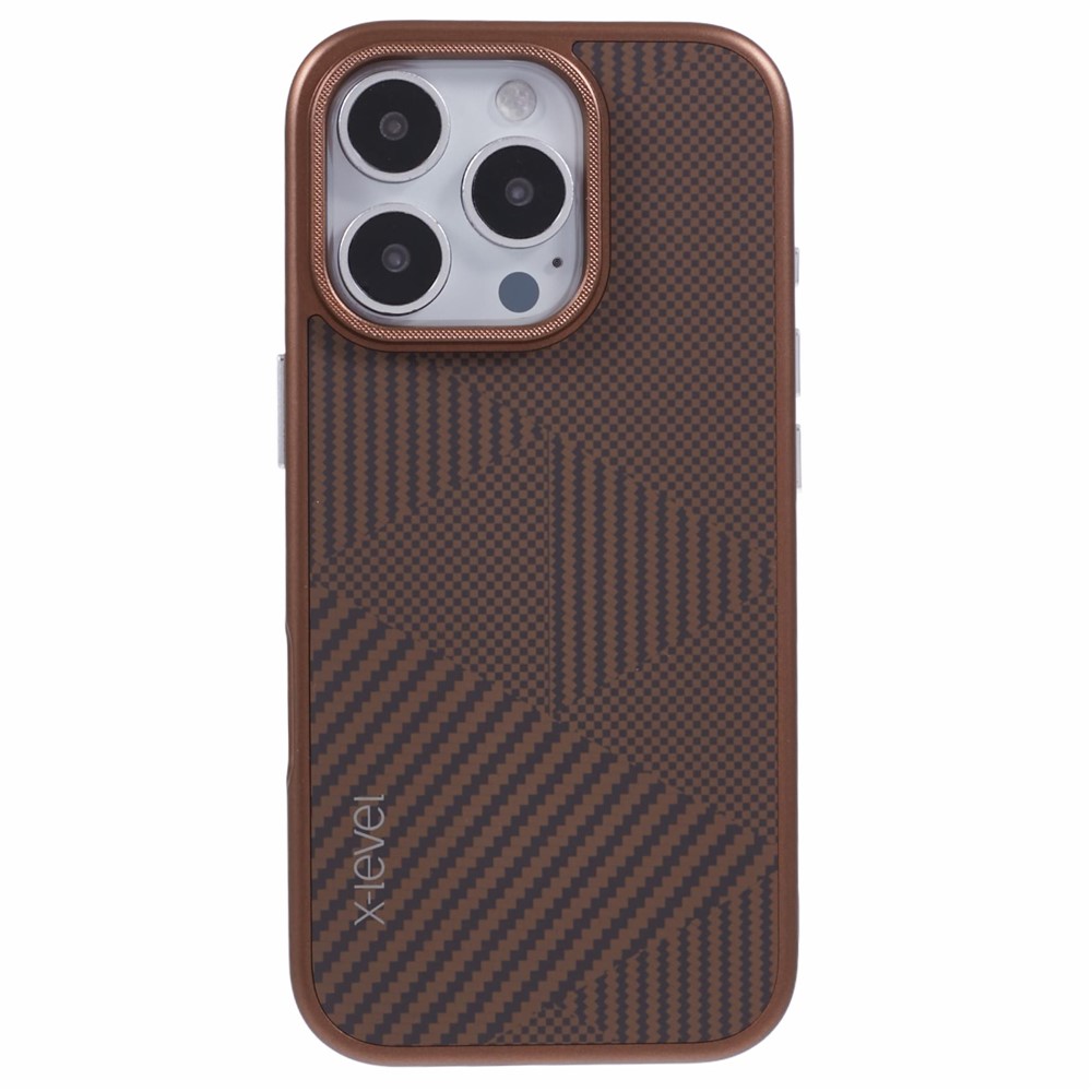 iPhone 16 Pro Max - X-LEVEL Carbon Nano Fiber Titanium Gold - 3