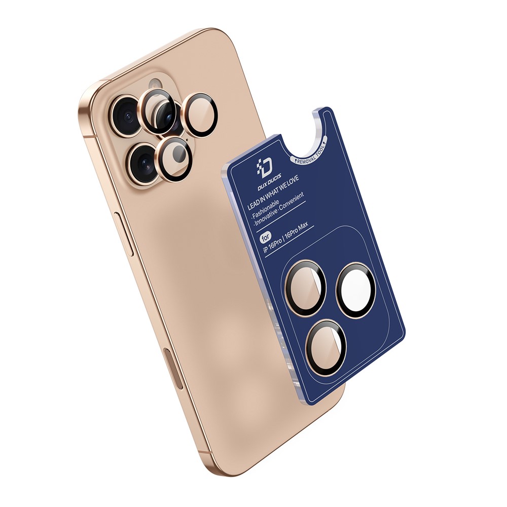 iPhone 16/16 Plus - DUX DUCIS Camera Lens Glass Protector Black - 3