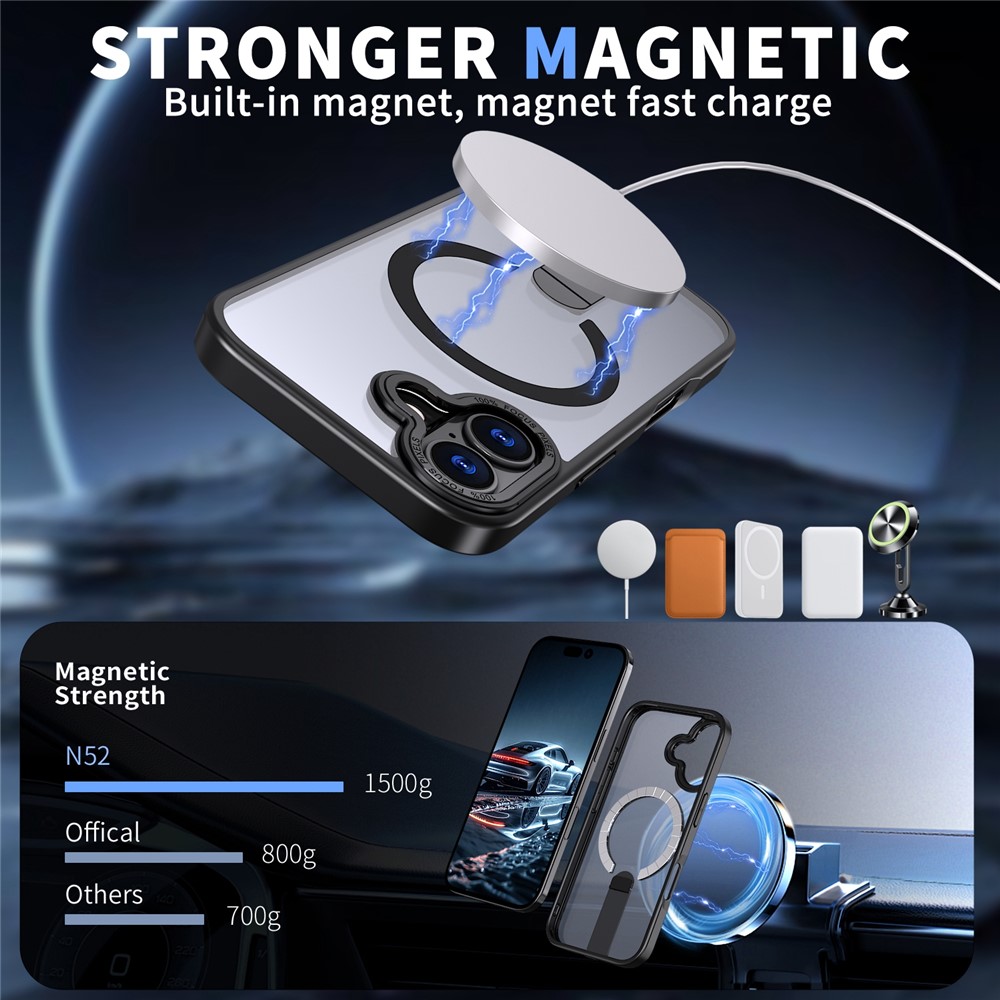 iPhone 17 - Acrylic Case With MagSafe Black - 2