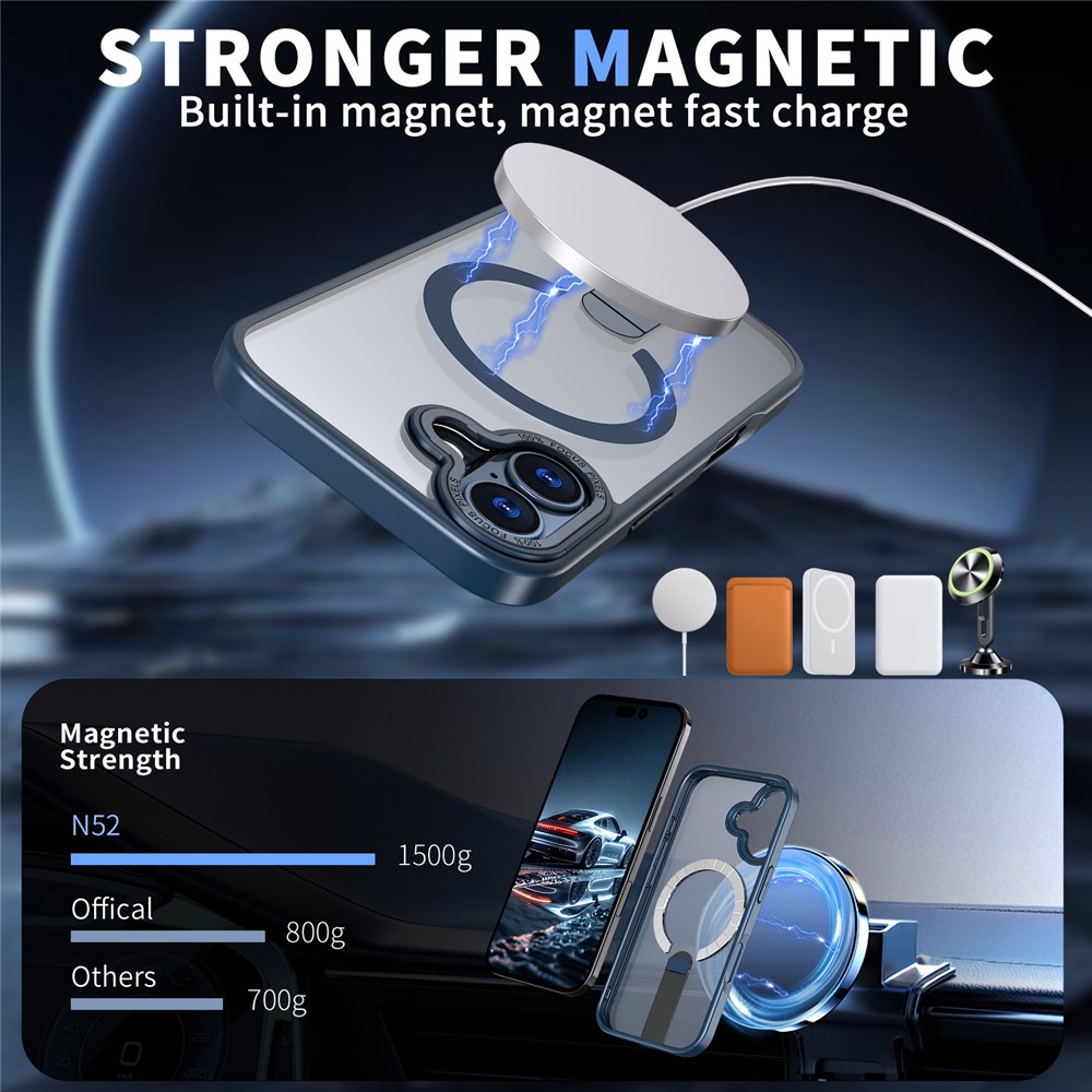 iPhone 17 - Acrylic Case With MagSafe Blue - 2