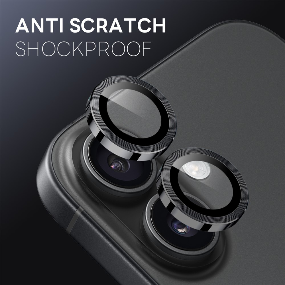 iPhone 17 - NORTHJO Camera Lens Glass Protector Black - 2