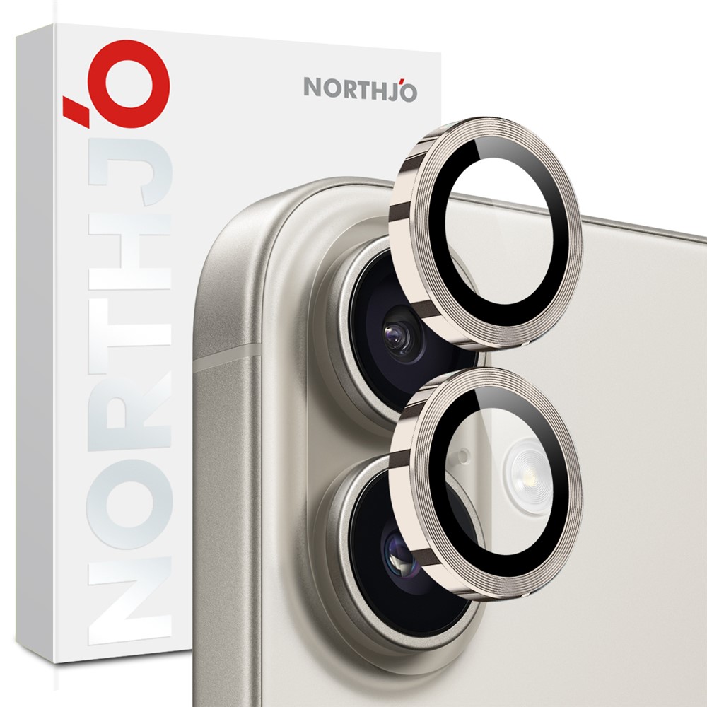 iPhone 17 - NORTHJO Camera Lens Glass Protector Grey - 4