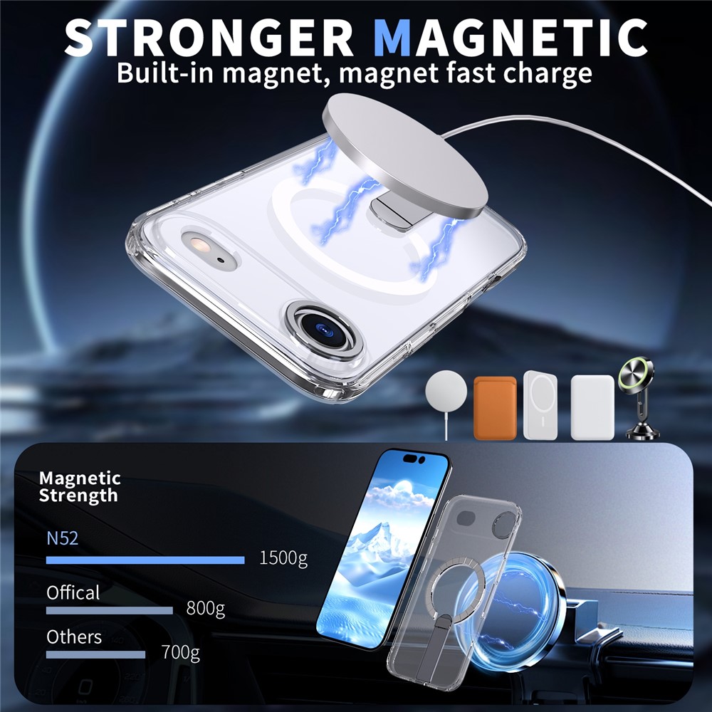 iPhone 17 Air - Acrylic Case With MagSafe Transparent - 2