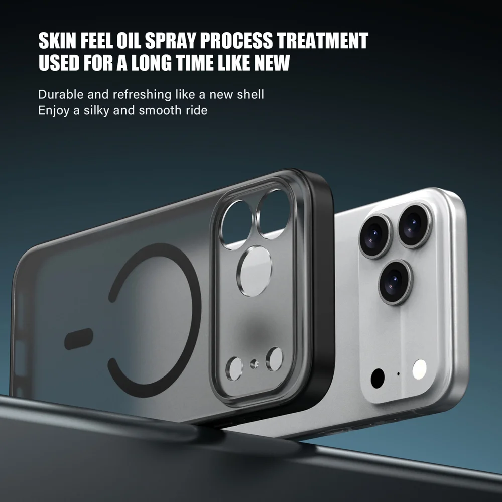 iPhone 17 Air - IPAKY Magnetic Shockproof Black - 4