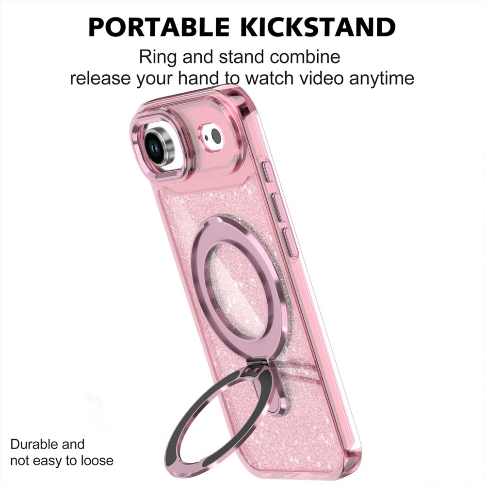 iPhone 17 Air - Kickstand Glitter Black - 2