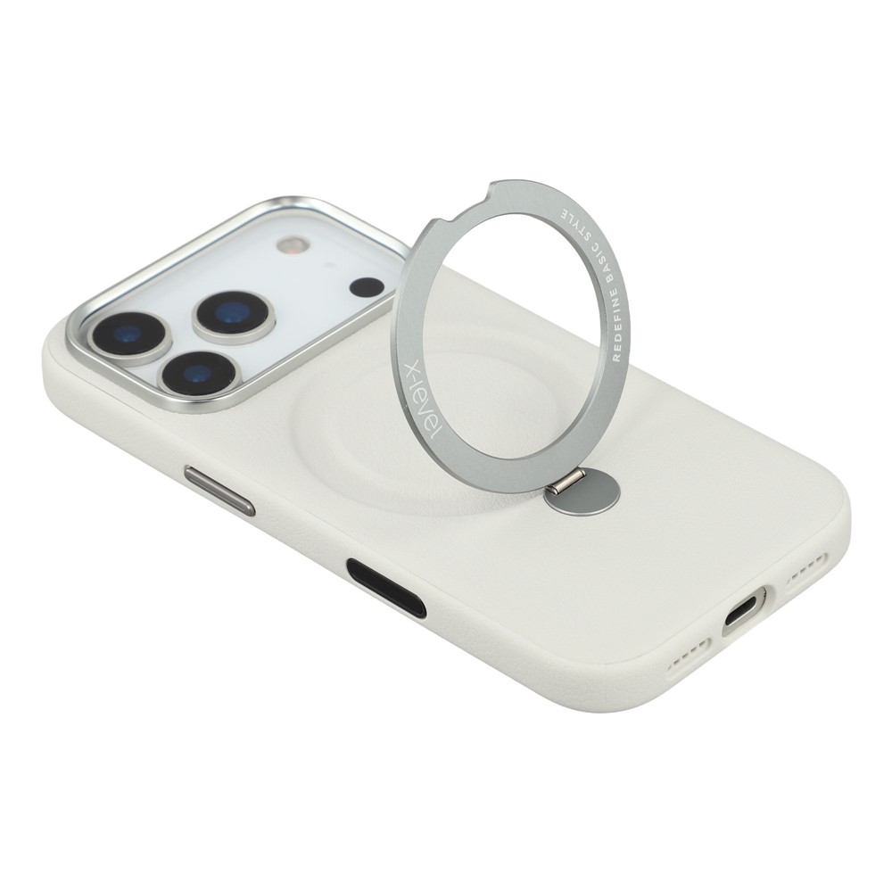 iPhone 17 Pro - X-LEVEL Kickstand Magnetic Case Grey - 5