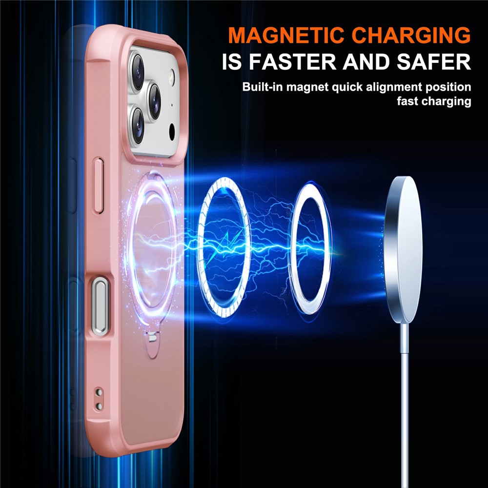 iPhone 17 Pro Max - Hard Case With Ring Magnetic Pink - 2