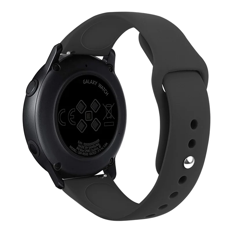 SmartWatch Band - Silicone 20mm Black - 2