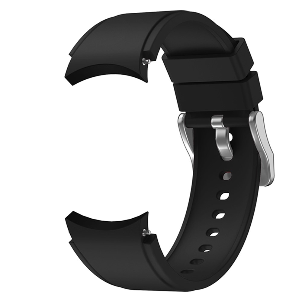 SmartWatch Band 20mm - Silicone With Stainless Steel Buckle Black - 2