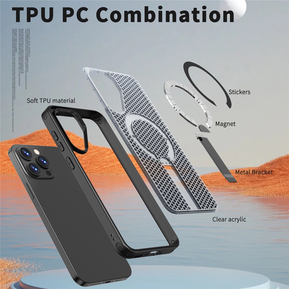 SS Gxy A36/A56 - Kickstand Grid Texture Black - 5