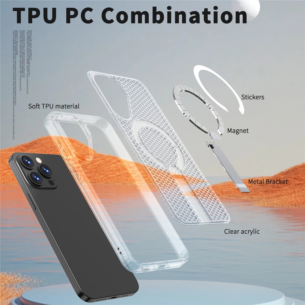 SS Gxy A36/A56 - Kickstand Grid Texture Transparent - 5