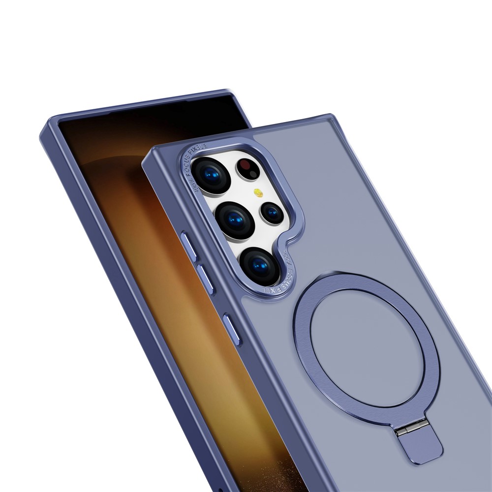 SS Gxy S25 Ultra - Magnetic Ring Kickstand Dark Purple - 5