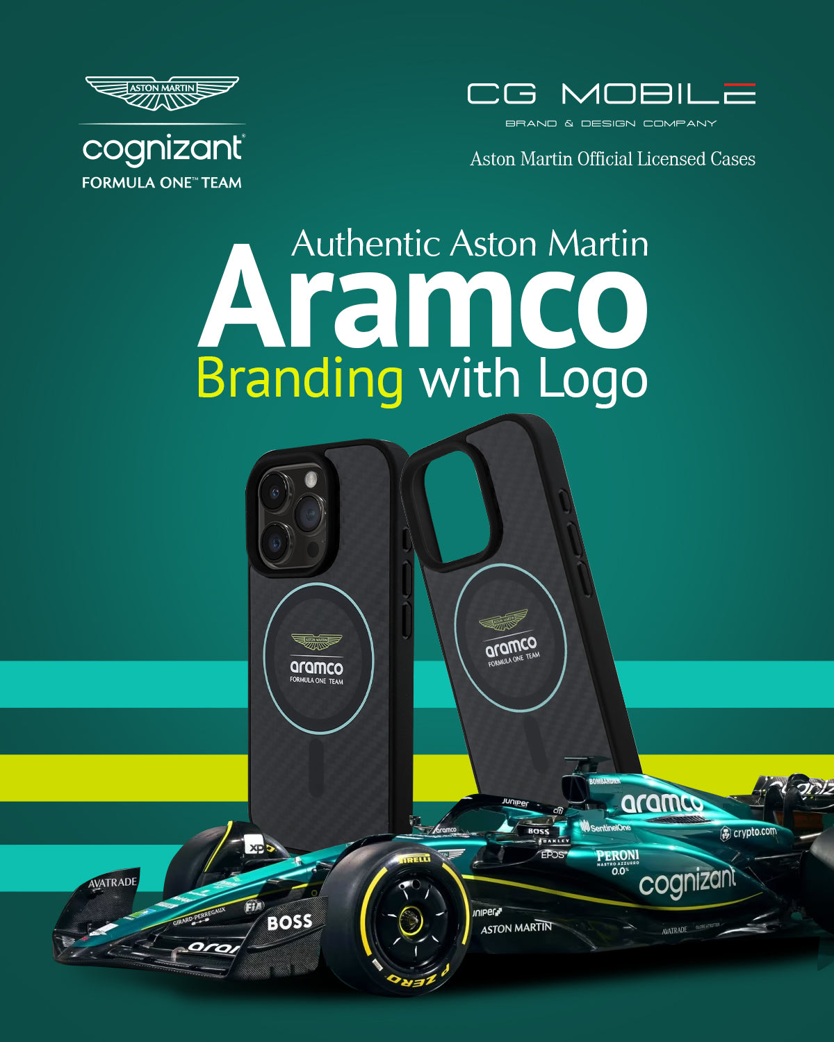 iPhone 16 Pro - ASTON MARTIN Circle Green With MagSafe - 2