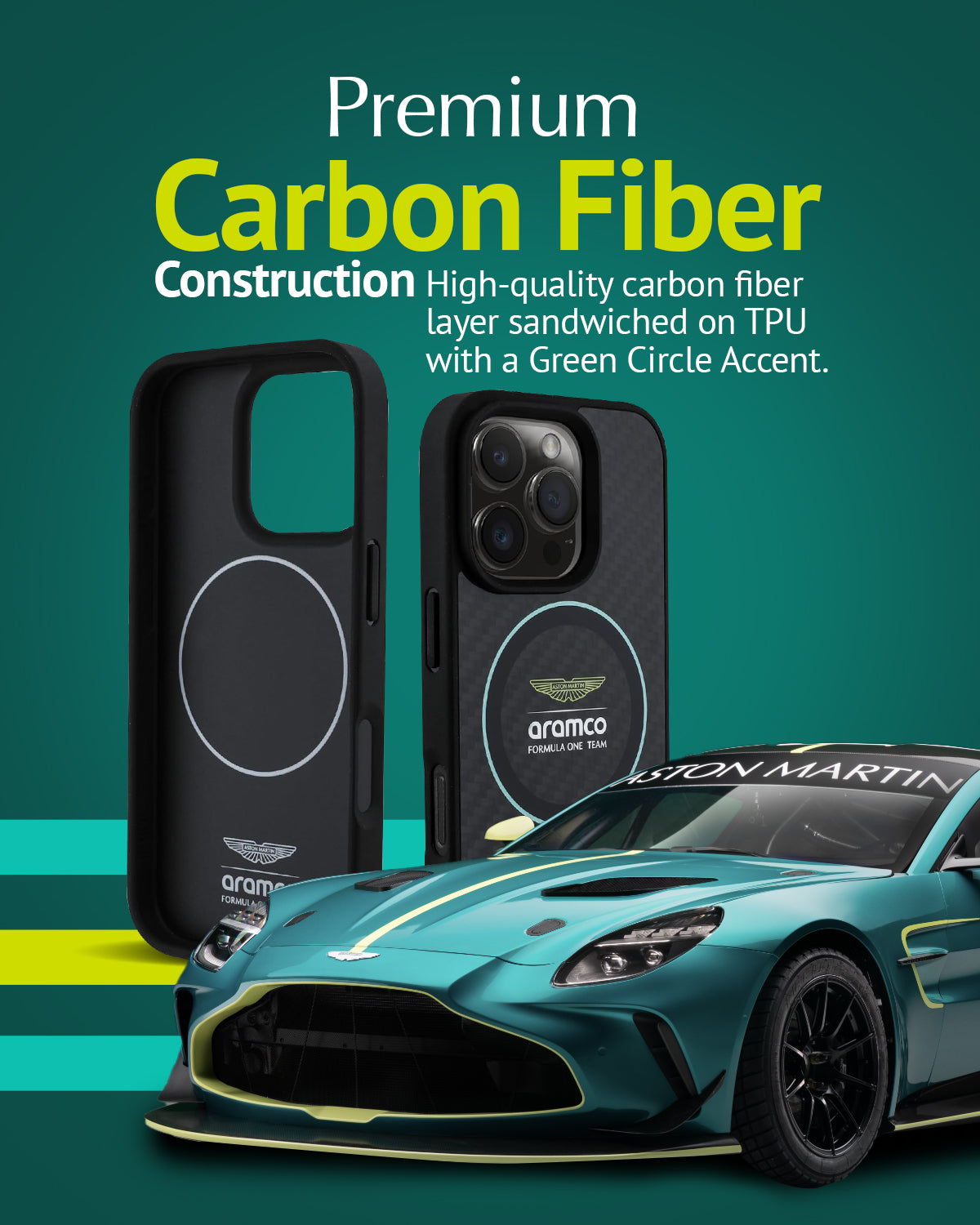 iPhone 16 Pro Max - ASTON MARTIN Circle Green With MagSafe - 3
