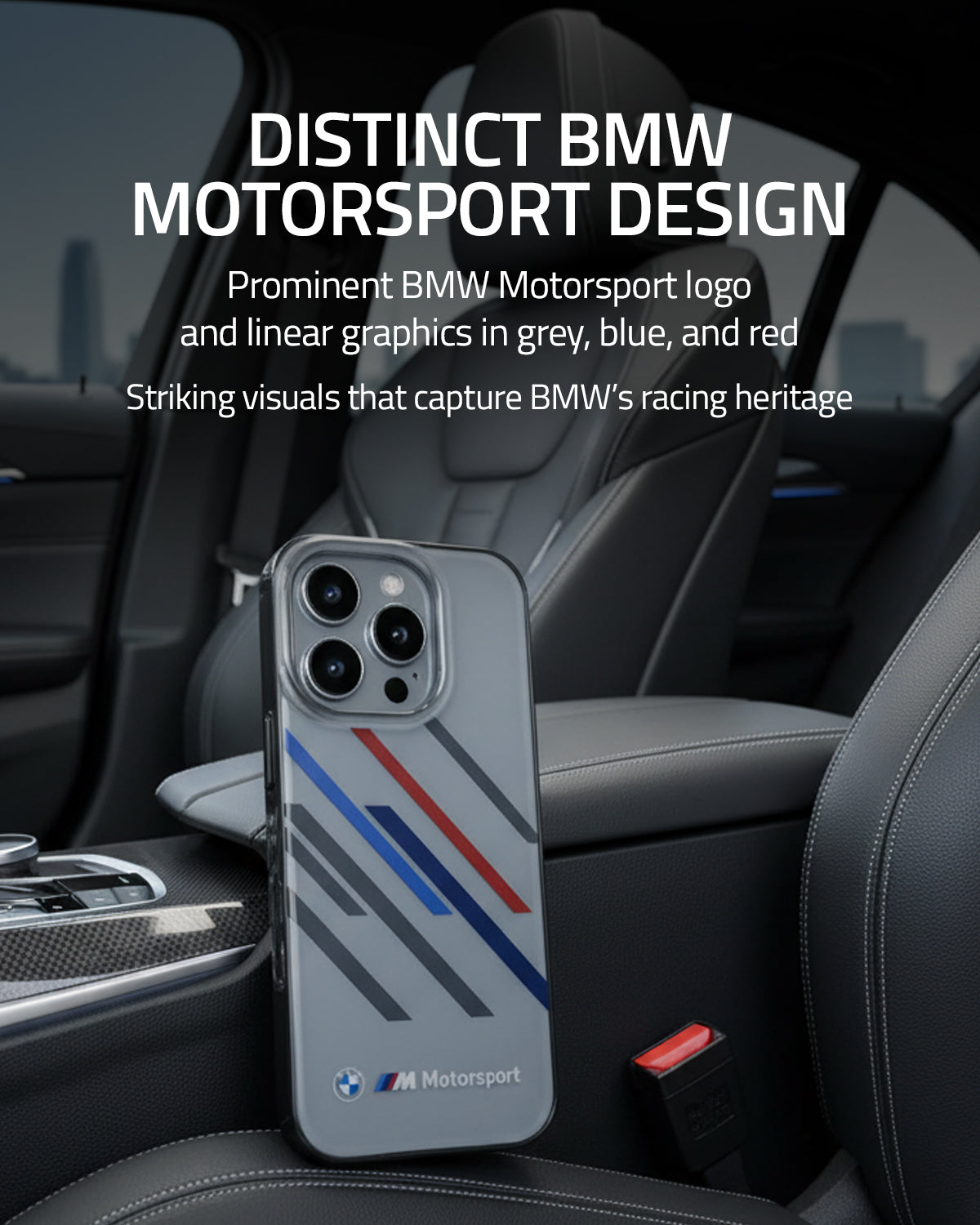 iPhone 16 Pro Max - BMW Motorsport Random Stripes Grey - 3