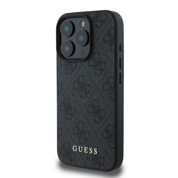 iPhone 16 Pro Max - GUESS Hard Case MagSafe PU 4G Small And Classic Black - 2