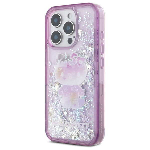 iPhone 16 - HELLO KITTY Liquid Glitters 50TH Anniversary Purple - 2